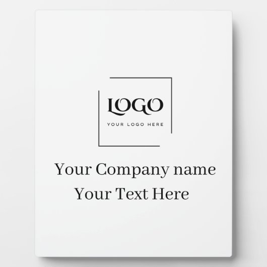 Elegante benutzerdefinierte Logo-Vorlage Fotoplatte (Vorderseite)