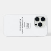 Elegante benutzerdefinierte Logo-Vorlage iPhone Hülle (Rückseite (Horizontal))
