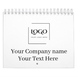 Elegante benutzerdefinierte Logo-Vorlage Kalender