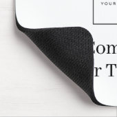 Elegante benutzerdefinierte Logo-Vorlage Mousepad (Ecke)