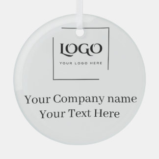 Elegante benutzerdefinierte Logo-Vorlage Ornament Aus Glas