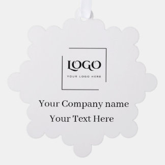 Elegante benutzerdefinierte Logo-Vorlage Ornament Karte