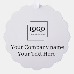 Elegante benutzerdefinierte Logo-Vorlage Ornament Karte