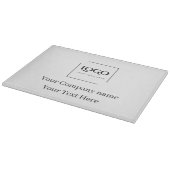 Elegante benutzerdefinierte Logo-Vorlage Schneidebrett (Ecke)
