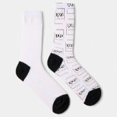 Elegante benutzerdefinierte Logo-Vorlage Socken (Rechts)