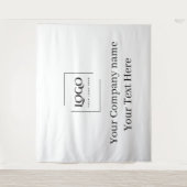 Elegante benutzerdefinierte Logo-Vorlage Wandteppich (Vorderseite)