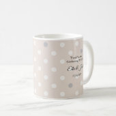Elegante benutzerdefinierte Monogramm-Tasse - Gast Kaffeetasse (VorderseiteRechts)
