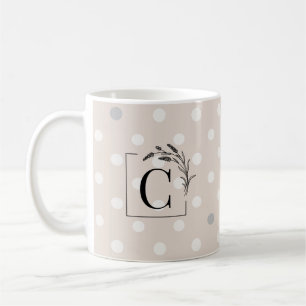Elegante benutzerdefinierte Monogramm-Tasse - Gast Kaffeetasse