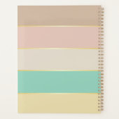 elegante, benutzerdefinierte Sommerfarben Farbbloc Planer (Rückseite)