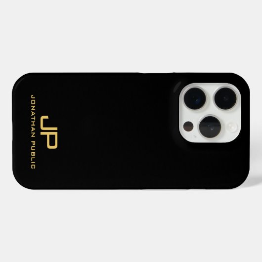 Elegante, benutzerdefinierte Template Monogramm Sc Case-Mate iPhone Hülle (Rückseite (Horizontal))