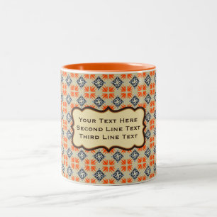 Elegante benutzerdefinierte Text-Tasse Zweifarbige Tasse