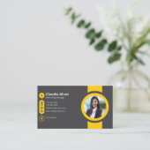 Elegante benutzerdefinierte Visitenkarte (Stehend Vorderseite)