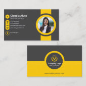 Elegante benutzerdefinierte Visitenkarte (Vorne/Hinten)