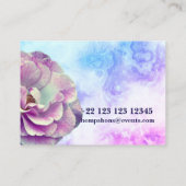 Elegante benutzerdefinierte Visitenkarte (Rückseite)