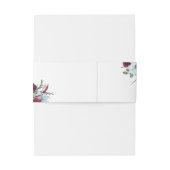 Elegante Berry-, Blue- und Burgunder-Hochzeit Einladungsbanderole (Rückseitenbeispiel)