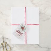 Elegante Berry und Red Merry Weihnachtsgeschenk Ta Geschenkanhänger (Mit Garn)