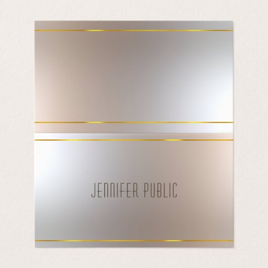 Elegante Beruflich Ausgezeichnete moderne Vorlage Visitenkarten (Außenseite Aufgefaltet)