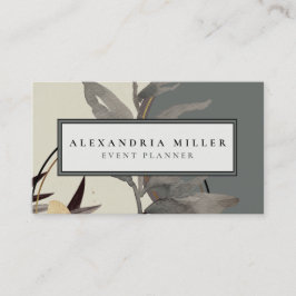 Elegante Beruflich Earthy Zen Watercolor Visitenkarte
