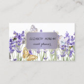Elegante Beruflich Garden Blume Visitenkarte (Vorderseite)