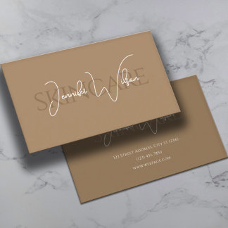 Elegante beruflich minimalistische Hautpflege Visitenkarte