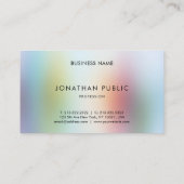 Elegante Beruflich Moderne Moderne Kunst, Kultur u Visitenkarte (Rückseite)