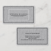 Elegante Beruflich Moderne, subtile Schlicht Visitenkarte (Vorne/Hinten)
