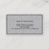 Elegante Beruflich Moderne, subtile Schlicht Visitenkarte (Rückseite)