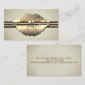 Elegante Beruflich stilvolle Moderne, Lippen Visitenkarte (Vorne/Hinten)