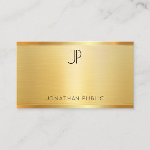 Elegante Beruflich Template Imitate Gold Moderne Visitenkarte