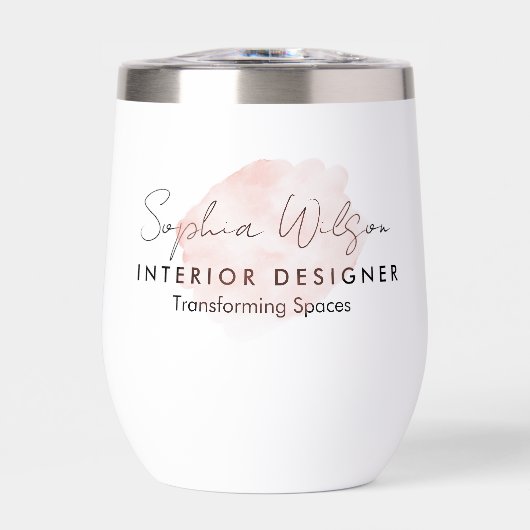 Elegante Berufliche Aquarellzeichnung (Vorderseite)