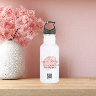 Elegante Berufliche Aquarellzeichnung Edelstahlflasche