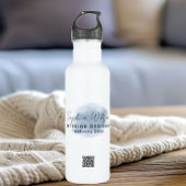 Elegante Berufliche Aquarellzeichnung Edelstahlflasche