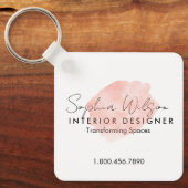 Elegante Berufliche Aquarellzeichnung Schlüsselanhänger (Vorderseite)