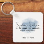 Elegante Berufliche Aquarellzeichnung Schlüsselanhänger (Vorderseite)