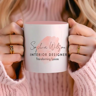 Elegante Berufliche Aquarellzeichnung Tasse