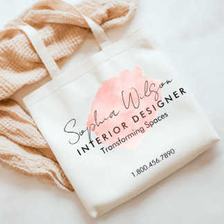 Elegante Berufliche Aquarellzeichnung Tragetasche