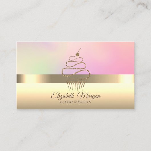 Elegante Berufliche Bäckerei Visitenkarte (Vorderseite)
