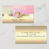 Elegante Berufliche Bäckereiwerkzeuge Blume Visitenkarte (Vorne/Hinten)