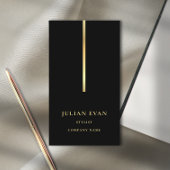 Elegante Berufliche Black Gold Business Card Visitenkarte