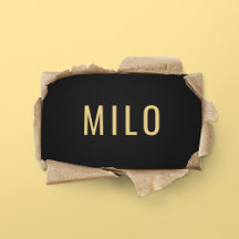 Elegante Berufliche Black & Gold Typografie