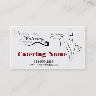 Elegante berufliche Catering-Geschäfts-Karten Visitenkarte