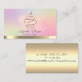 Elegante Berufliche Cupcake-Süßigkeiten Visitenkarte (Vorne/Hinten)