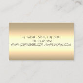 Elegante Berufliche Cupcake-Süßigkeiten Visitenkarte (Rückseite)