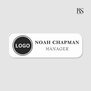 Elegante Berufliche Firmenlogo-Sauberkeit Namensschild