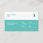 Elegante berufliche Geschäfts-Karte Visitenkarte (Rückseite)