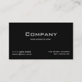 Elegante berufliche Geschäfts-Karte Visitenkarte (Rückseite)
