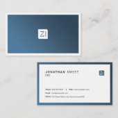 Elegante berufliche Geschäfts-Karte Visitenkarte (Vorne/Hinten)