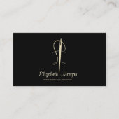 Elegante Berufliche, goldene Needle Nähveränderung Visitenkarte (Vorderseite)