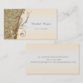 Elegante Berufliche Goldglitterie Visitenkarte (Vorne/Hinten)