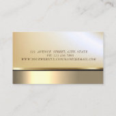 Elegante Berufliche Goldgräber Frauen Silhouette Visitenkarte (Rückseite)